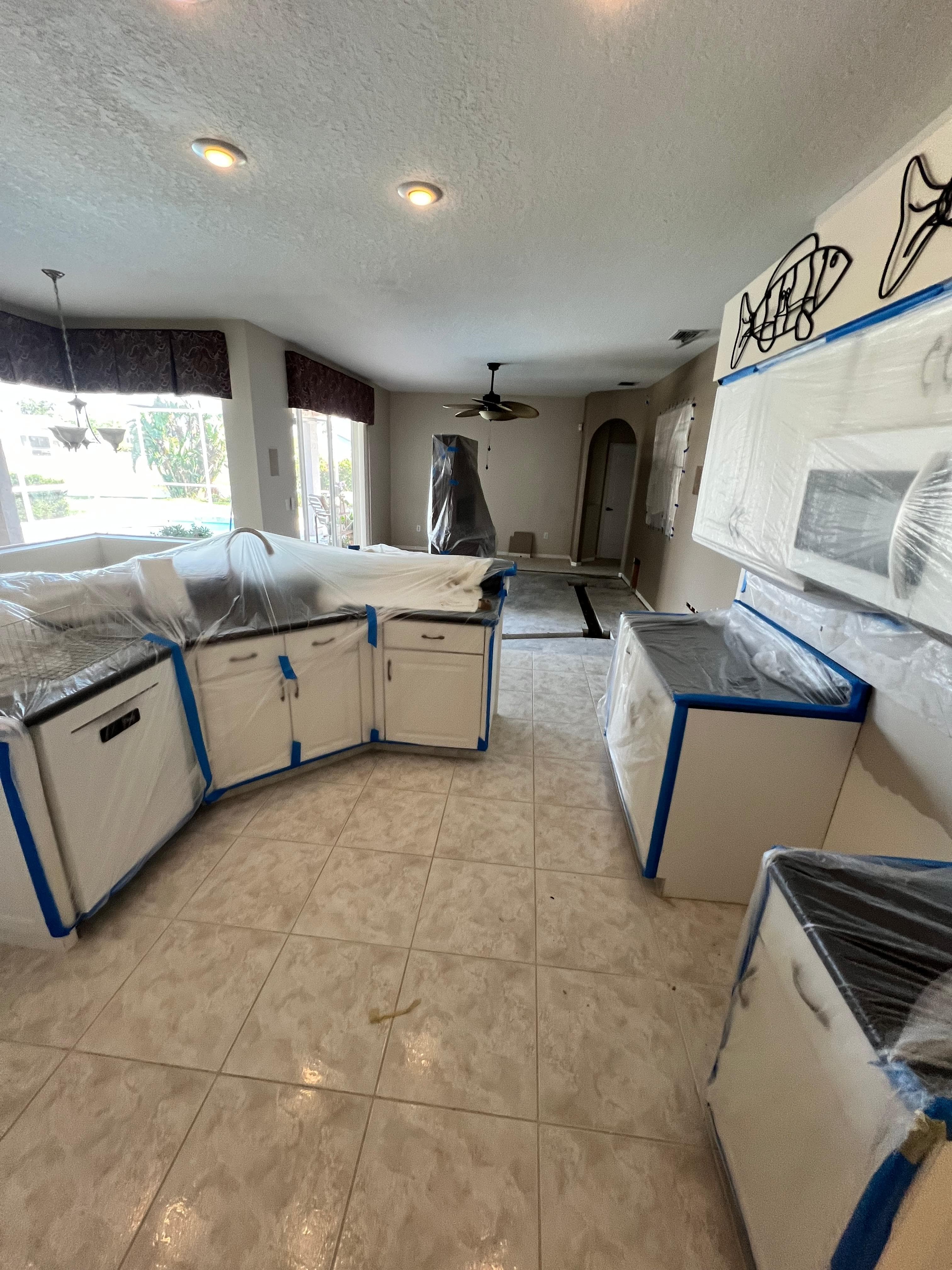 Tile Removal 6 Before