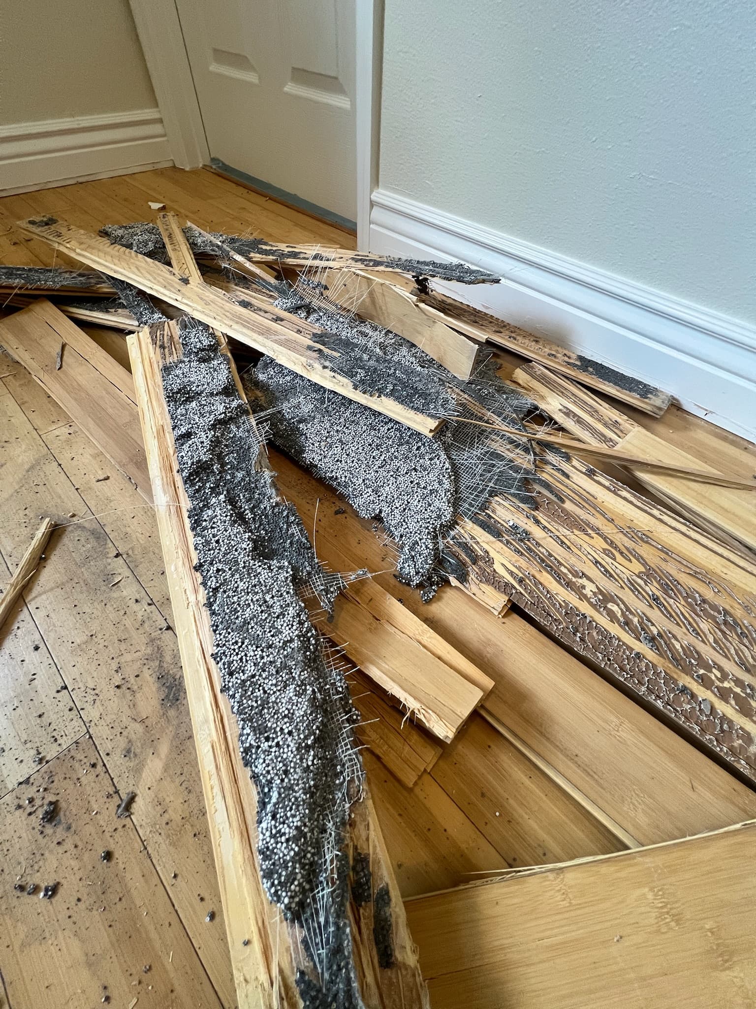 Drywall and ceiling removal